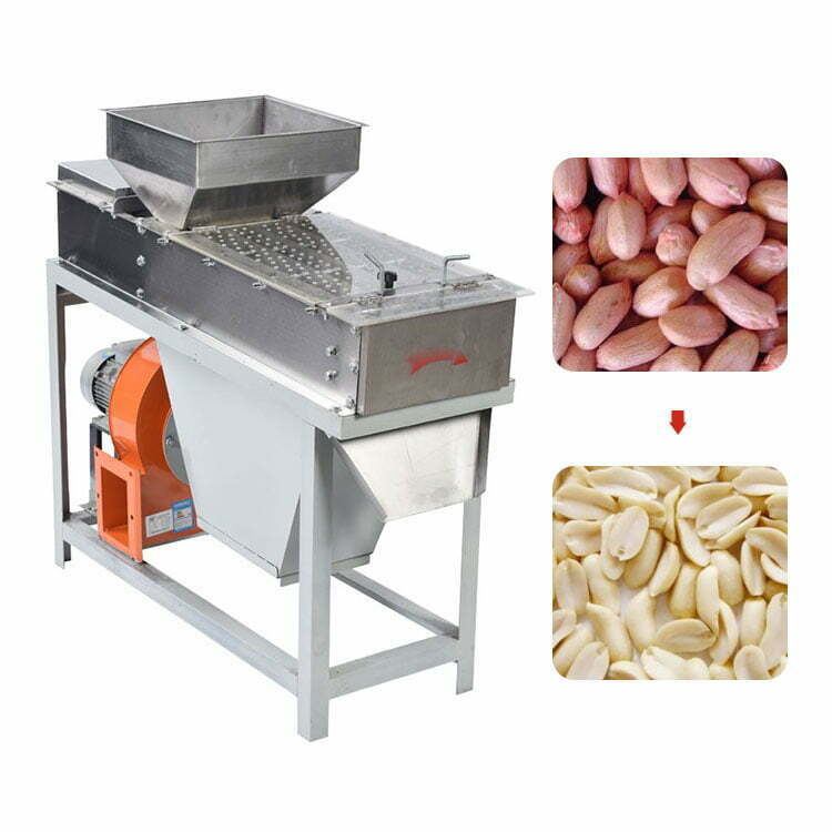 Automatic Roasted Peanut Skin Peeling Machine Dry Peanut Red Coat Skin