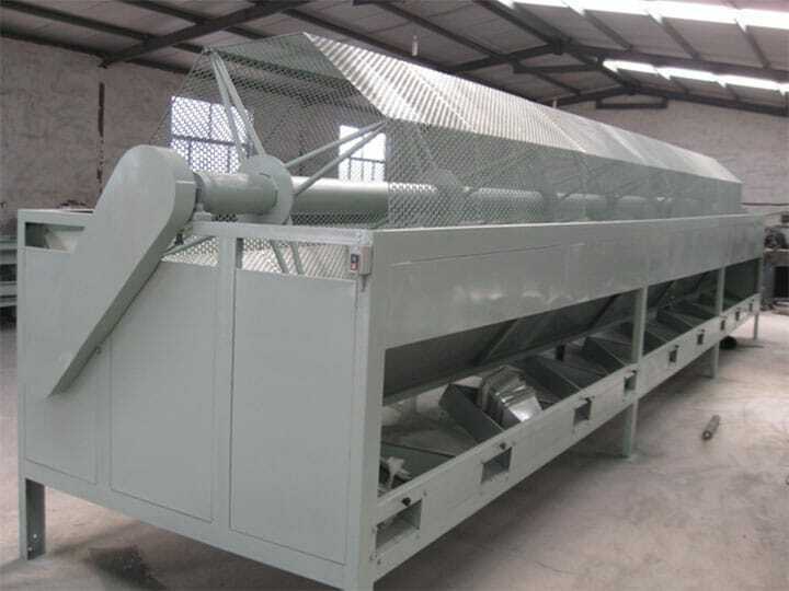 rotary drum almond grading machine