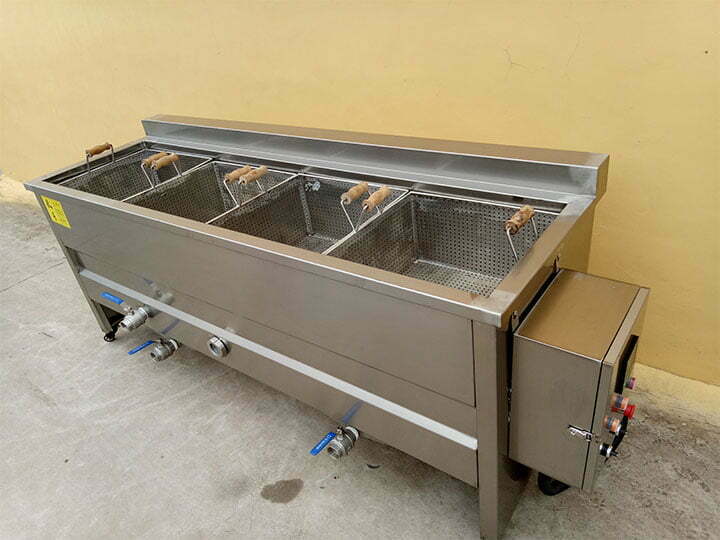 4-basket deep fryer machine (electric type)