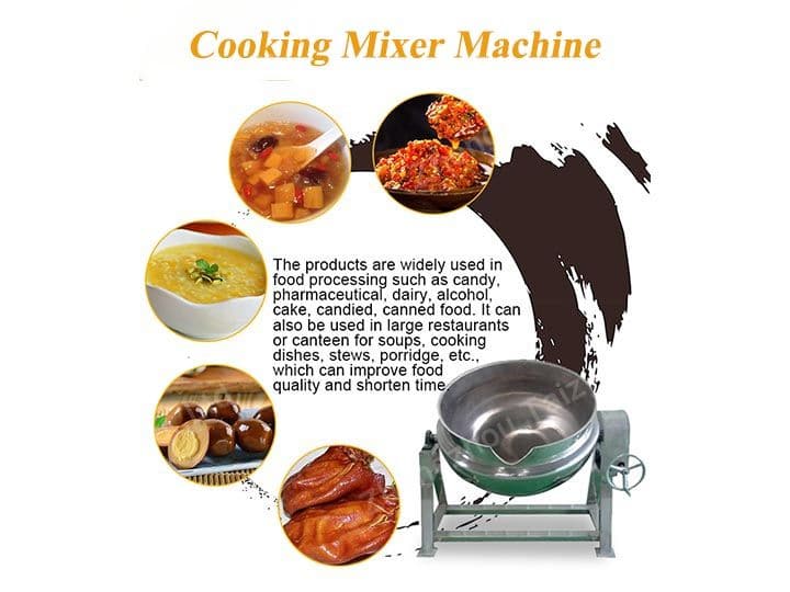 Application of jacketed cooking pot